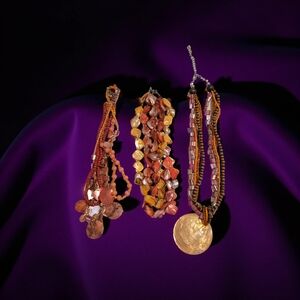 Elegant Multi-Strand Beaded Necklaces